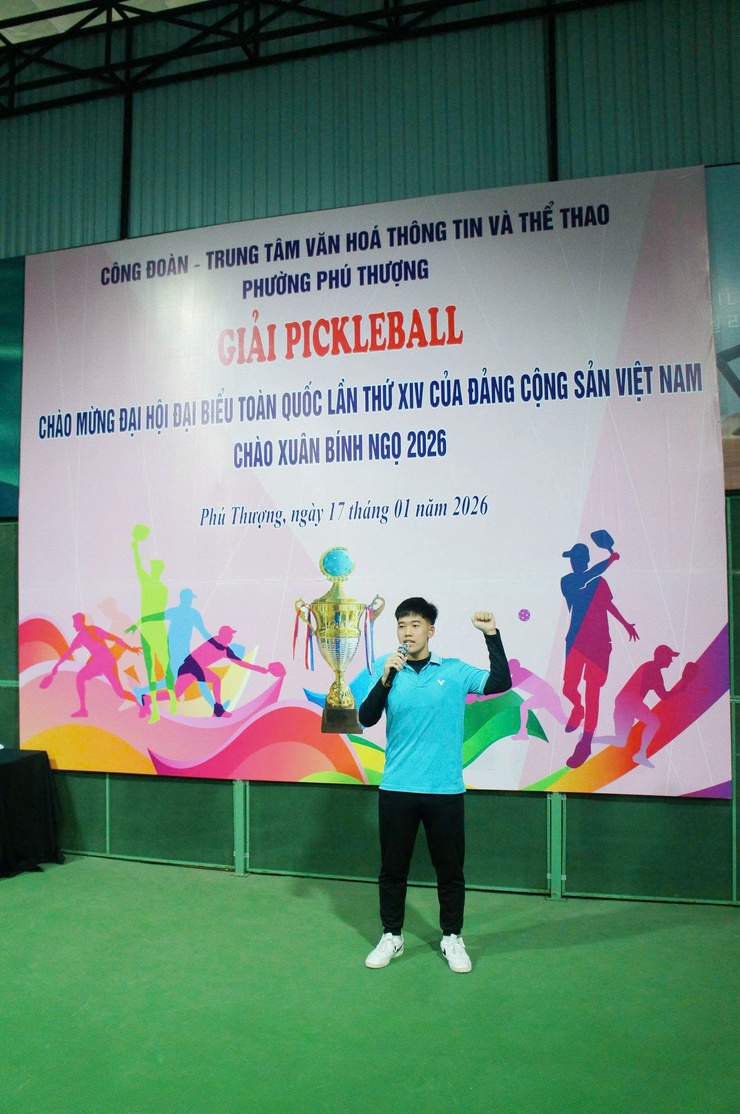 Phường Phú Thượng khai mạc và tổ chức thành công giải thi đấu pickleball chào mừng Đại hội Đại biểu toàn quốc lần thứ XIV của Đảng, chào xuân Bính Ngọ năm 2026- Ảnh 5.