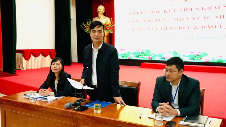 Hội nghị sơ kết học kỳ I năm học 2025-2026 và triển khai một số nhiệm vụ trọng tâm Lĩnh vực Giáo dục và Đào tạo xã Thiên Lộc trong thời gian tới- Ảnh 2.