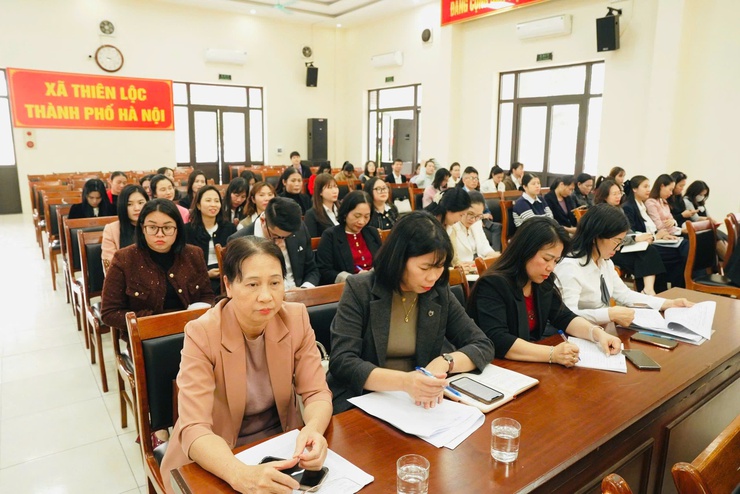 Hội nghị sơ kết học kỳ I năm học 2025-2026 và triển khai một số nhiệm vụ trọng tâm Lĩnh vực Giáo dục và Đào tạo xã Thiên Lộc trong thời gian tới- Ảnh 4.