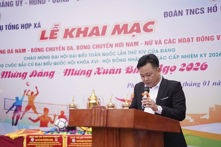 🏀⚽️ KHAI MẠC GIẢI BÓNG ĐÁ NAM, BÓNG CHUYỀN DA, BÓNG CHUYỀN HƠI NAM – XÃ PHÚC SƠN NĂM 2026 ⚽️🏀- Ảnh 3.