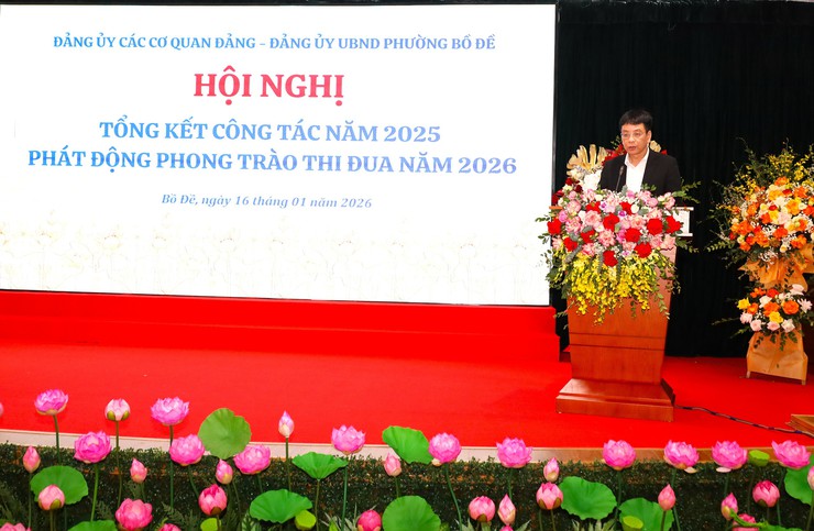 Đảng bộ các cơ quan Đảng và Đảng bộ cơ quan UBND phường Bồ Đề tổng kết công tác năm 2025, phát động phong trào thi đua năm 2026
- Ảnh 3.