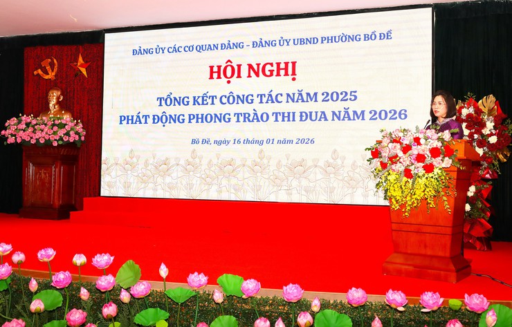 Đảng bộ các cơ quan Đảng và Đảng bộ cơ quan UBND phường Bồ Đề tổng kết công tác năm 2025, phát động phong trào thi đua năm 2026
- Ảnh 4.