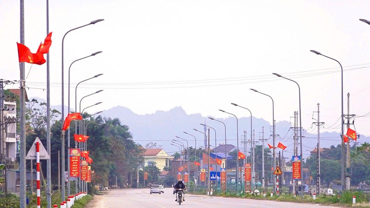 Xã Hương Sơn rực cờ hoa chào mừng Đại hội XIV của Đảng- Ảnh 8.