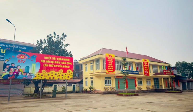 Xã Hương Sơn rực cờ hoa chào mừng Đại hội XIV của Đảng- Ảnh 6.