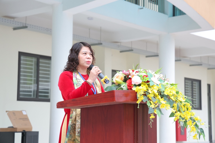 Niềm vui của cô, trò Trường Trung học cơ sở Trung Hòa khi chuyển về ngôi trường mới- Ảnh 5.