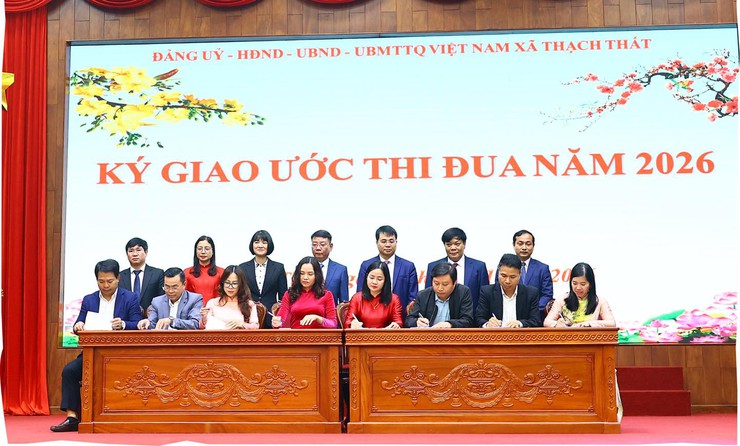 Đảng uỷ, HĐND, UBND, Uỷ ban MTTQ Việt Nam xã Thạch Thất tổng kết công tác thi đua, khen thưởng năm 2025; phát động phong trào thi đua năm 2026- Ảnh 12.