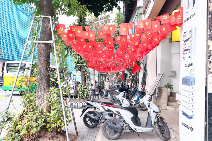 Không khí rực rỡ cờ hoa trên địa bàn Phường Ô Chợ Dừa chào mừng Đại hội đại biểu toàn quốc lần thứ XIV của Đảng - Ảnh 19.