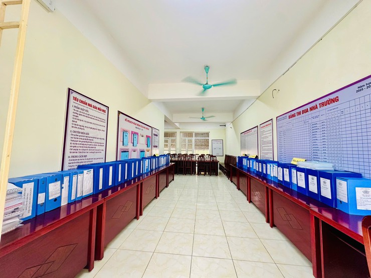 Đoàn công tác sở GD&ĐT Hà Nội kiểm tra kiểm định chất lượng giáo dục, công nhận trường đạt chuẩn Quốc gia tại Trường Mầm non Nghiêm Xuyên- Ảnh 2.