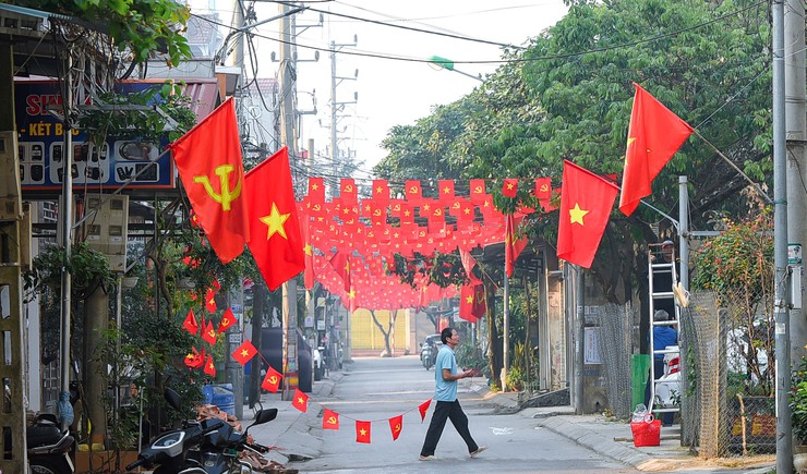 Xã Phú Xuyên rực rỡ cờ hoa chào mừng Đại hội XIV của Đảng- Ảnh 5.