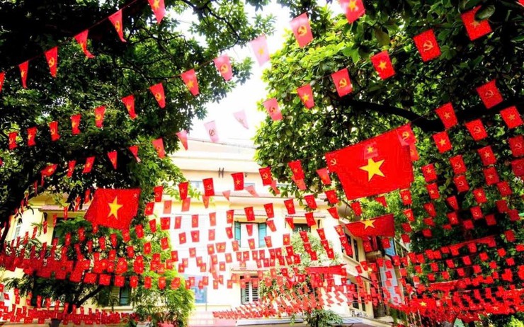 Xã Quốc Oai rực rỡ trang hoàng, sôi nổi thi đua chào mừng Đại hội đại biểu toàn quốc lần thứ XIV của Đảng- Ảnh 15.