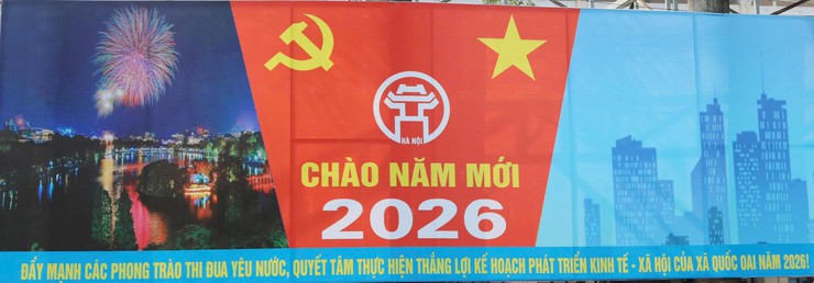 Xã Quốc Oai rực rỡ trang hoàng, sôi nổi thi đua chào mừng Đại hội đại biểu toàn quốc lần thứ XIV của Đảng- Ảnh 11.