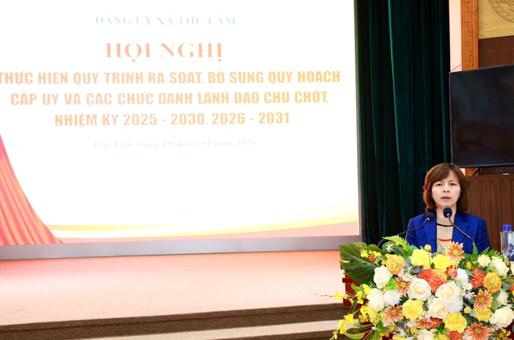 Đảng uỷ xã Thư Lâm tổ chức hội nghị thực hiện quy trình rà soát, bổ sung quy hoạch cấp uỷ và các chức danh lãnh đạo chủ chốt nhiệm kỳ 2025-2030, 2026-2031
- Ảnh 6.