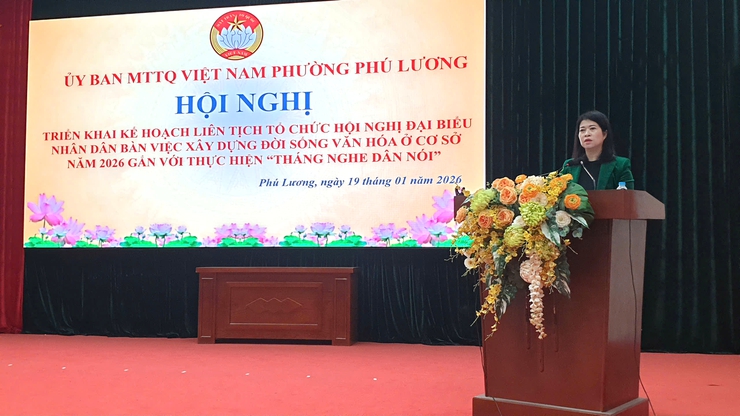 UBND-UB MTTQ phường Phú Lương triển khai kế hoạch liên tịch tổ chức hội nghị đại biểu nhân dân bàn việc xây dựng đời sống văn hóa ở cơ sở năm 2026- Ảnh 3.