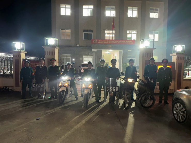  Công an xã Đoài Phương bảo vệ an ninh, trật tự Đại hội đại biểu toàn quốc lần thứ XIV của Đảng - Ảnh 1.