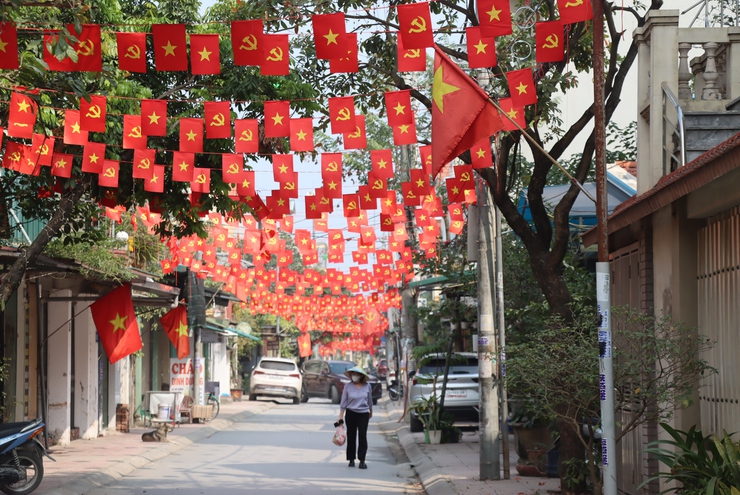 Xã Phú Xuyên rực rỡ cờ hoa chào mừng Đại hội XIV của Đảng- Ảnh 10.