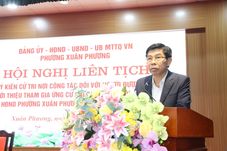 Phường Xuân Phương: Hội nghị liên tịch lấy ý kiến nhận xét của cán bộ nơi công tác đối với người dự kiến giới thiệu ứng cử đại biểu HĐND phường, nhiệm kỳ 2026 - 2031- Ảnh 11.