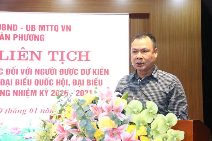 Phường Xuân Phương: Hội nghị liên tịch lấy ý kiến nhận xét của cán bộ nơi công tác đối với người dự kiến giới thiệu ứng cử đại biểu HĐND phường, nhiệm kỳ 2026 - 2031- Ảnh 3.