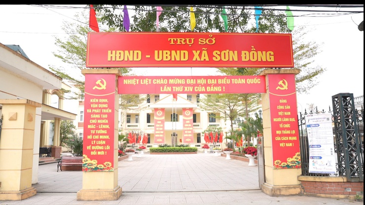 Sơn Đồng đẩy mạnh trang trí, cổ động trực quan mừng Đảng, mừng Xuân Bính Ngọ 2026- Ảnh 1.