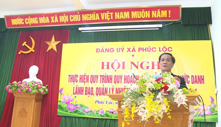 Đảng ủy xã Phúc Lộc tổ chức hội nghị thực hiện quy trình quy hoạch các chức danh lãnh đạo nhiệm kỳ 2025–2030, 2026–2031- Ảnh 3.