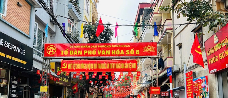 TDP SỐ 6 PHƯỜNG ĐÔNG NGẠC TRANG HOÀNG RỰC RỠ CHÀO MỪNG ĐẠI HỘI ĐẠI BIỂU TOÀN QUỐC LẦN THỨ XIV CỦA ĐẢNG- Ảnh 4.