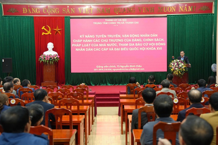 BỒI DƯỠNG KỸ NĂNG TUYÊN TRUYỀN, VẬN ĐỘNG NHÂN DÂN CHẤP HÀNH CHỦ TRƯƠNG CỦA ĐẢNG, CHÍNH SÁCH, PHÁP LUẬT CỦA NHÀ NƯỚC- Ảnh 1.
