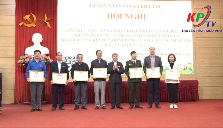 UBND xã Kiều Phú tổ chức Hội nghị tổng kết Ban chỉ đạo 197, 89, công tác phong trào toàn dân bảo vệ an ninh tổ quốc và triển khai chương trình công tác năm 2026- Ảnh 8.