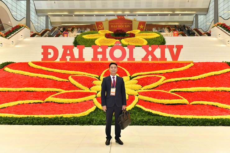 Đồng chí Nguyễn Đức Tiến - Bí thư Đảng ủy, Chủ tịch HĐND xã Minh Châu vinh dự là đại biểu dự Đại hội Đại biểu toàn quốc lần thứ XIV của Đảng - Ảnh 3.