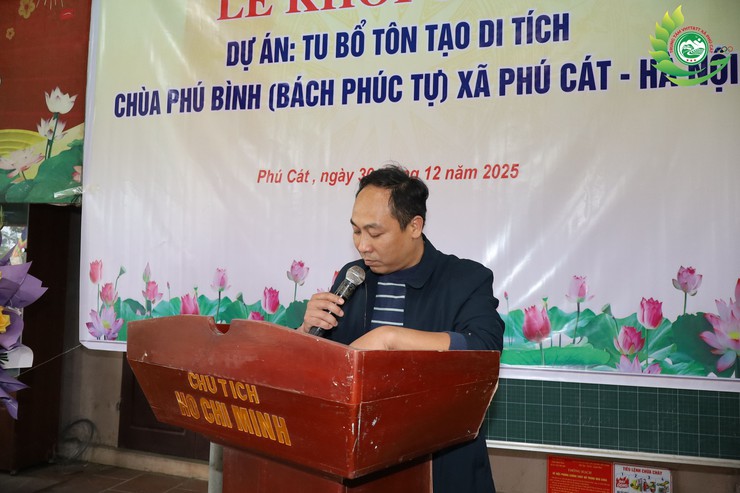 Xã Phú Cát khởi công Dự án tu bổ, tôn tạo di tích chùa Phú Bình (Bách Phúc Tự)- Ảnh 5.