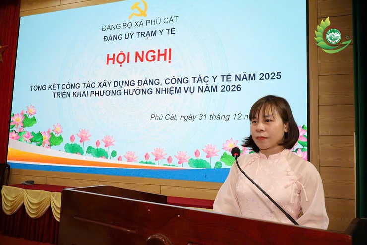 Hội nghị tổng kết công tác Đảng, công tác y tế năm 2025 và triển khai nhiệm vụ năm 2026 của Trạm Y tế xã Phú Cát- Ảnh 5.