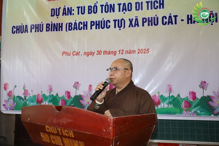 Xã Phú Cát khởi công Dự án tu bổ, tôn tạo di tích chùa Phú Bình (Bách Phúc Tự)- Ảnh 6.