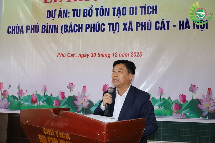 Xã Phú Cát khởi công Dự án tu bổ, tôn tạo di tích chùa Phú Bình (Bách Phúc Tự)- Ảnh 7.