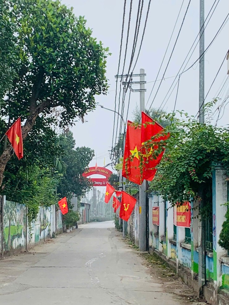 Xã Dương Hoà rực rỡ sắc màu chào mừng năm mới 2026 và Đại hội đại biểu toàn quốc lần thứ XIV của Đảng- Ảnh 9.