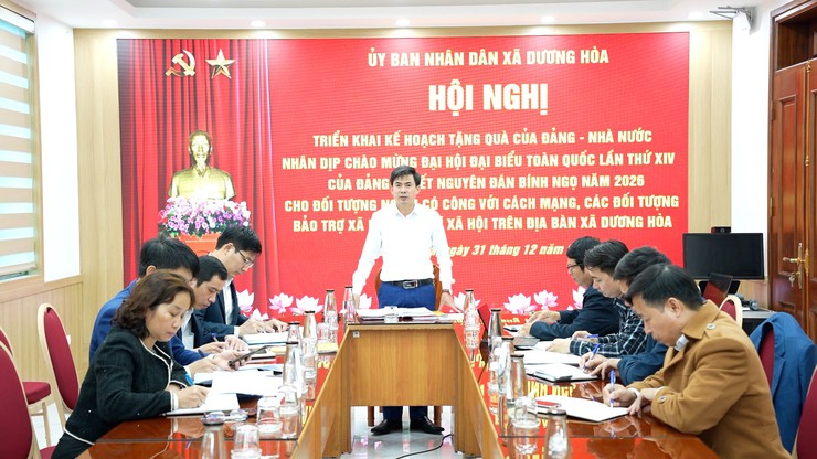 Hội nghị Triển khai kế hoạch tặng quà của Đảng - Nhà nước Nhà nước nhân dịp chào mừng Đại hội đại biểu toàn quốc lần thứ XIV của Đảng và Tết Nguyên đán Bính Ngọ năm 2026- Ảnh 1.