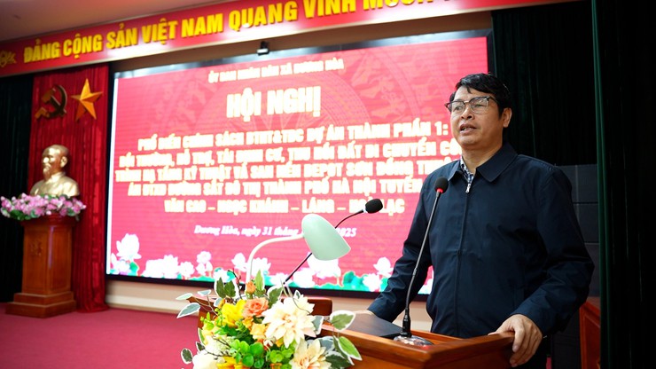 Hội nghị phổ biến chính sách bồi thường hỗ trợ tái định cư dự án đầu tư xây dựng đường sắt đô thị thành phố Hà Nội, tuyến số 5, Văn Cao - Ngọc Khánh - Láng - Hoà Lạc- Ảnh 7.