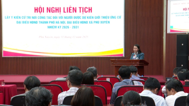 Phú Xuyên tổ chức Hội nghị liên tịch lấy ý kiến người được dự kiến ứng cử đại biểu HĐND các cấp nhiệm kỳ 2026–2031- Ảnh 5.