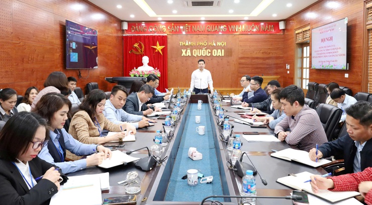 Thường trực Đảng ủy xã Quốc Oai Giao ban với các ban Đảng, thống nhất triển khai các nhiệm vụ trọng tâm năm 2026- Ảnh 1.