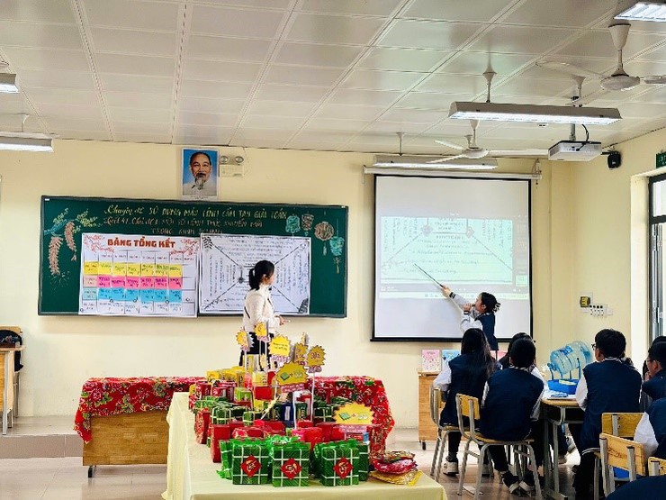 Nhóm Toán 7 - Trường THCS Linh Đàm tổ chức thành công chuyên đề “Sử dụng máy tính cầm tay giải toán – Vận dụng vào chủ đề Một số hình thức khuyến mãi trong kinh doanh”- Ảnh 12.