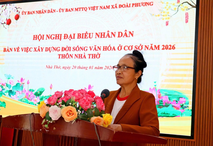 Hội nghị điểm đại biểu nhân dân thôn Nhà Thờ năm 2026

- Ảnh 4.