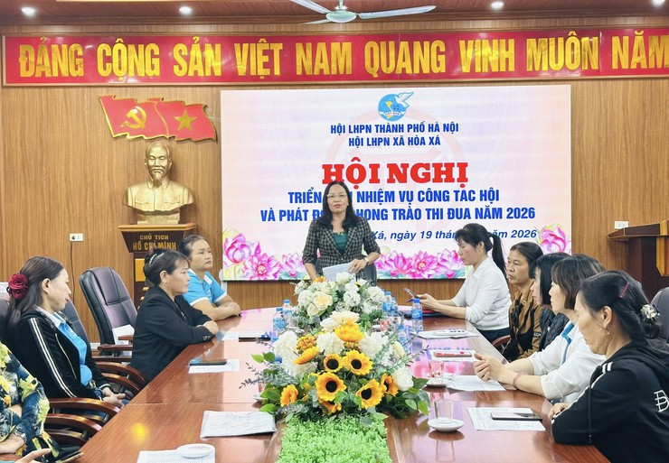 HỘI LIÊN HIỆP PHỤ NỮ XÃ HOÀ XÁ TRIỂN KHAI NHIỆM VỤ CÔNG TÁC HỘI VÀ PHONG TRÀO THI ĐUA NĂM 2026- Ảnh 1.