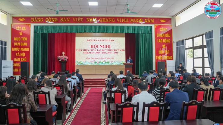 Xã Hưng Đạo tổ chức Hội nghị thực hiện công tác Quy hoạch Cán bộ nhiệm kỳ 2025-2030, 2026-2031- Ảnh 2.