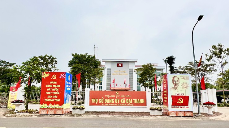 Xã Đại Thanh rực rỡ cờ hoa Chào mừng Đại hội đại biểu toàn quốc lần thứ XIV của Đảng Cộng sản Việt Nam- Ảnh 1.