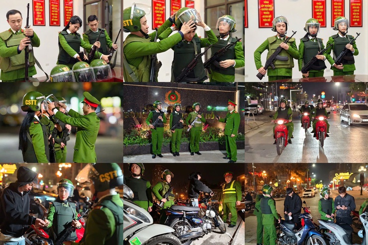 Những hình ảnh đẹp Công an Hà Nội bảo vệ tuyệt đối an toàn Đại hội Đảng- Ảnh 3.