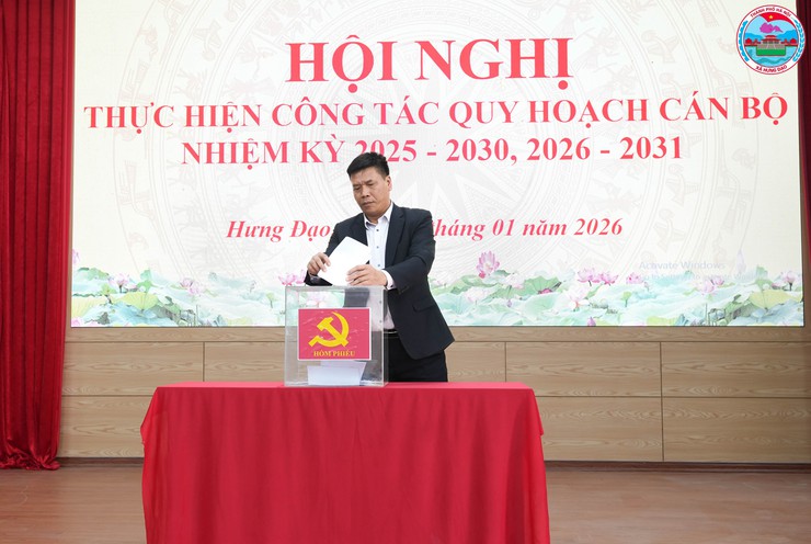Xã Hưng Đạo tổ chức Hội nghị thực hiện công tác Quy hoạch Cán bộ nhiệm kỳ 2025-2030, 2026-2031- Ảnh 3.