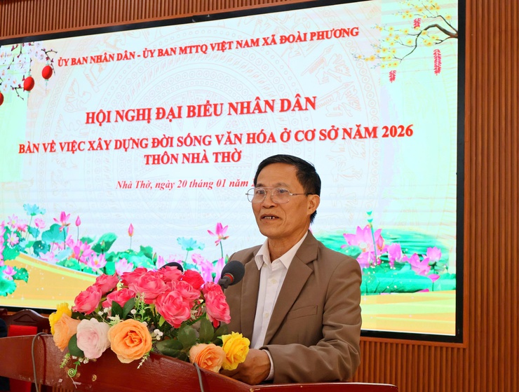 Hội nghị điểm đại biểu nhân dân thôn Nhà Thờ năm 2026

- Ảnh 2.