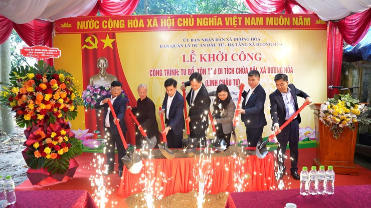 Lễ khởi công xây dựng tu bổ tôn tạo di tích chùa Bãi Dương Liễu ( Linh Châu Tự )- Ảnh 6.