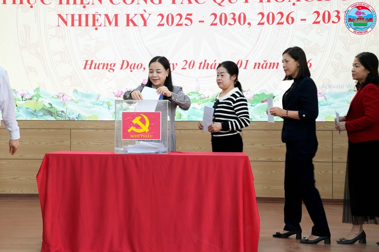 Xã Hưng Đạo tổ chức Hội nghị thực hiện công tác Quy hoạch Cán bộ nhiệm kỳ 2025-2030, 2026-2031- Ảnh 4.