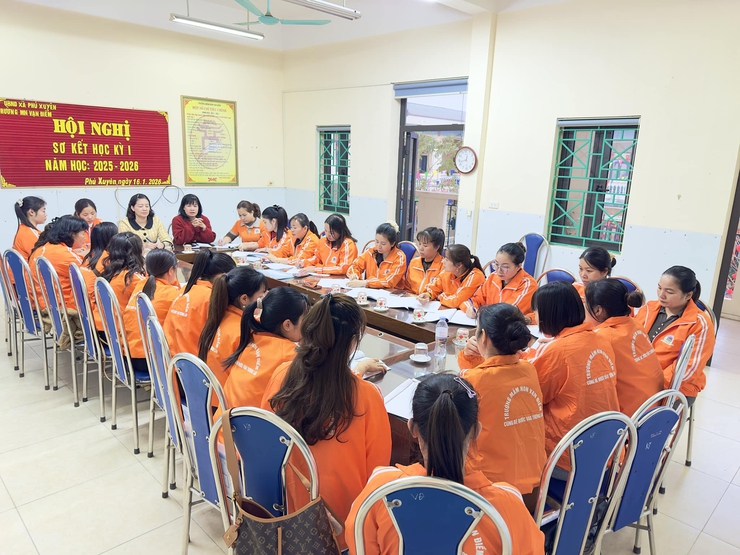 Các trường học trên địa bàn xã Phú Xuyên sơ kết học kỳ I năm học 2025 – 2026- Ảnh 2.