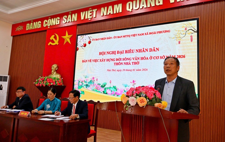 Hội nghị điểm đại biểu nhân dân thôn Nhà Thờ năm 2026

- Ảnh 3.