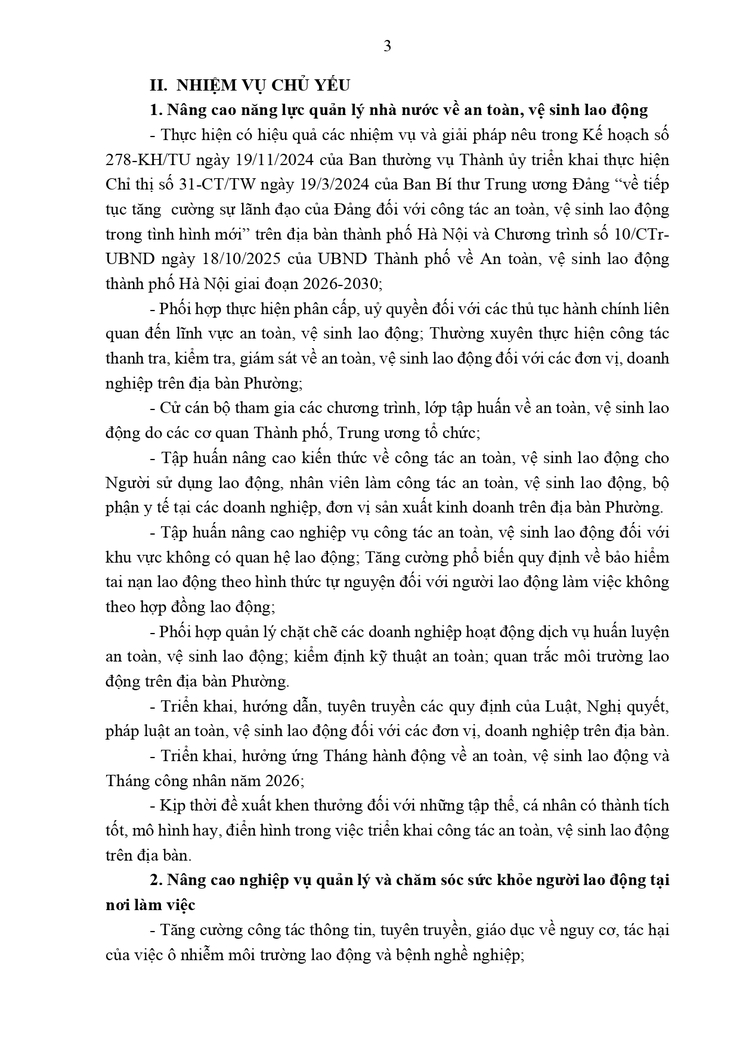 Kế hoạch an toàn lao động, vệ sinh lao động phường Kim Liên- Ảnh 3.