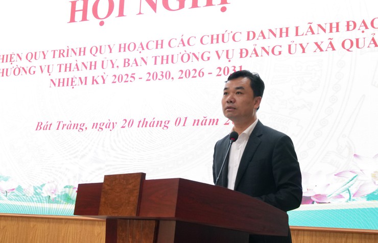 Đảng uỷ xã Bát Tràng thực hiện quy trình quy hoạch các chức danh lãnh đạo diện Thường vụ Thành uỷ, Ban Thường vụ Đảng uỷ xã quản lý, nhiệm kỳ 2025-2030, 2026-2031- Ảnh 1.